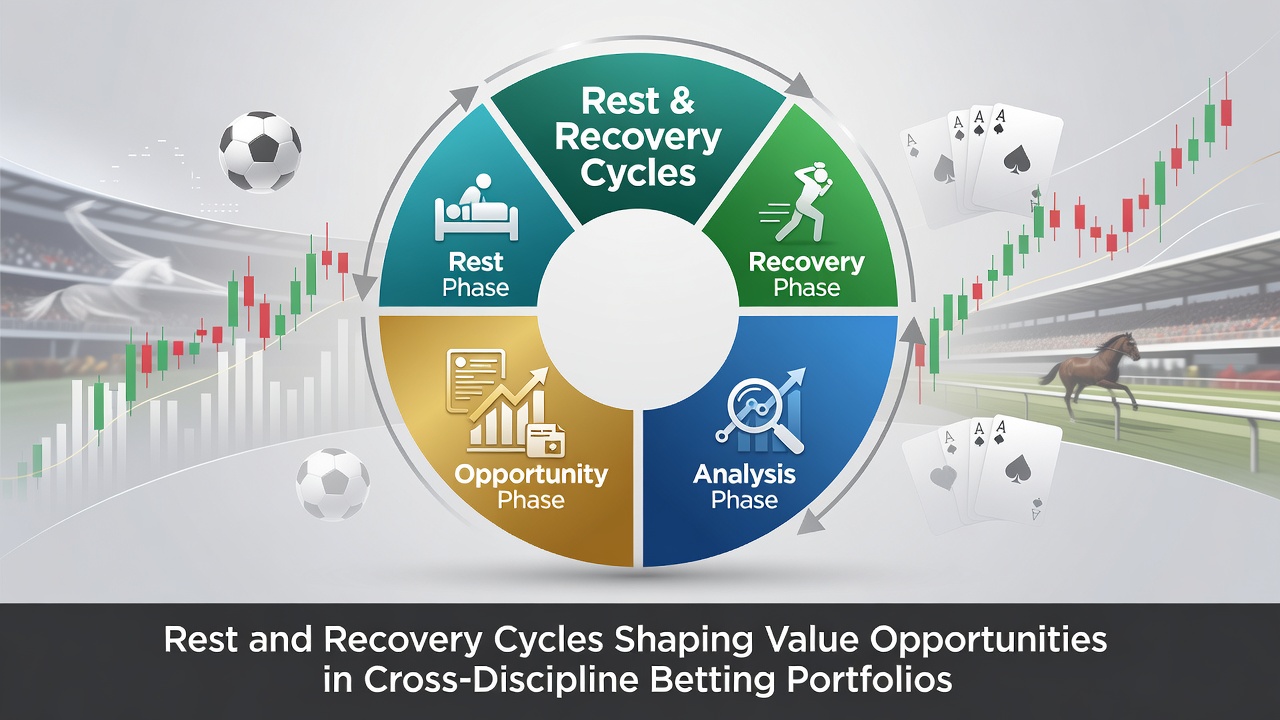 Data visualization dashboard showing athlete recovery metrics overlaid with betting odds for multiple sports events