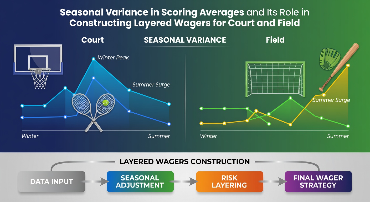 Split image of tennis court in summer and soccer pitch in winter illustrating scoring environment differences